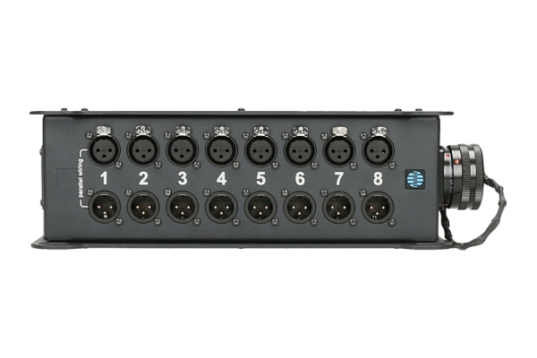 TrussLink 8x XLR 3p F||M - RMP 25p M8-channel - single ground